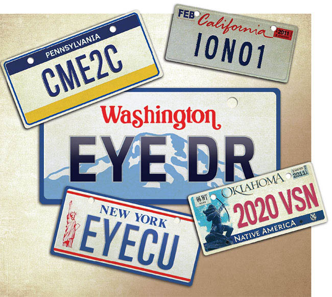 license plates for eye doctors