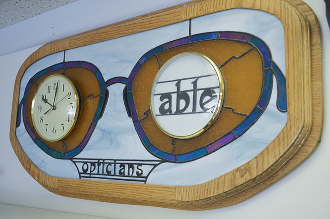 Spectacle clock at Able Opticians