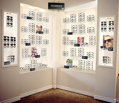 Eyewear displays at 20/twenty Optical