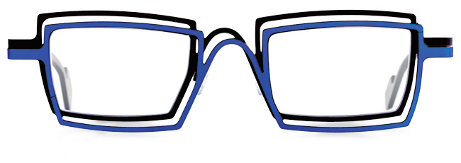 Model VC eyeglass frames from Theo Eyewear