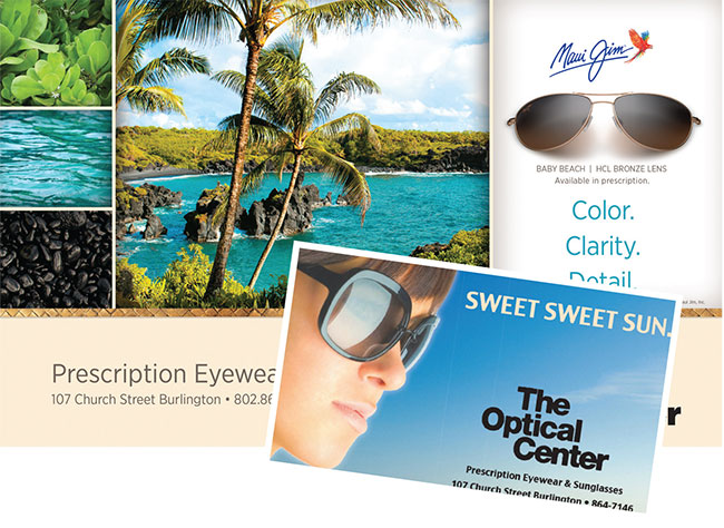 The Optical Center self-designed sunwear ads