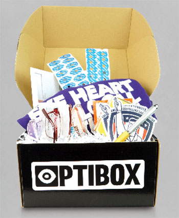 Optibox sends you promo material