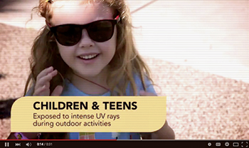 Sunglasses ad from The Vision Council