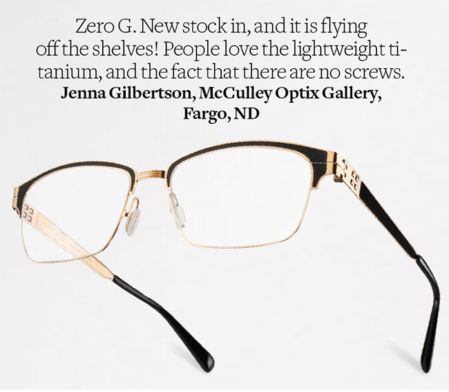 Lake George eyeglasses from Zero G