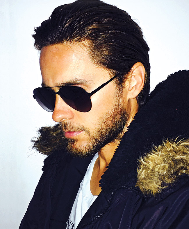 Jared Leto in Carrera sunglasses