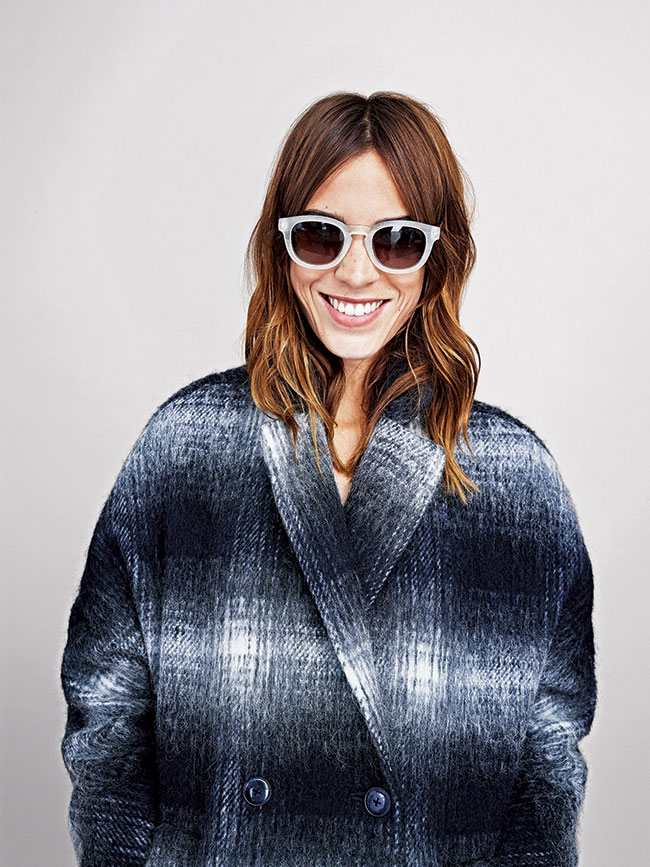 Alexa Chung in Tommy Hilfiger sunglasses