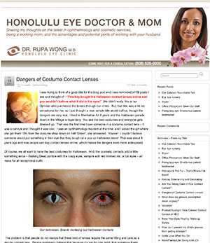 Halloween blog from Honolulu Eye Clinic