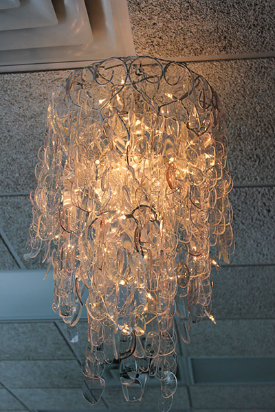 Eyeglass  chandelier from Southern Tier Optometry