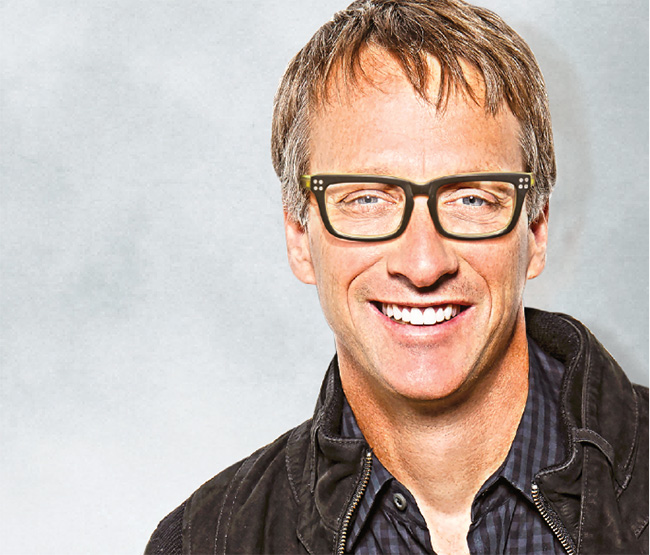 Tony Hawk in model TH506 eyeglasses