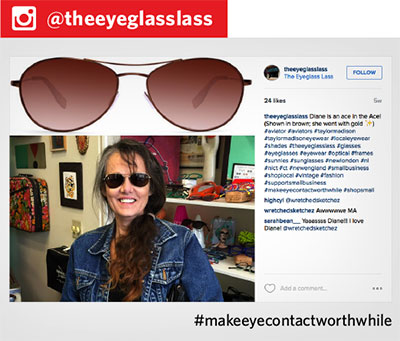 Eyeglass Lass Instagram account