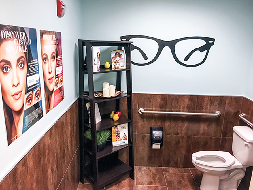 Bathroom at Vision Source-Fox Optical