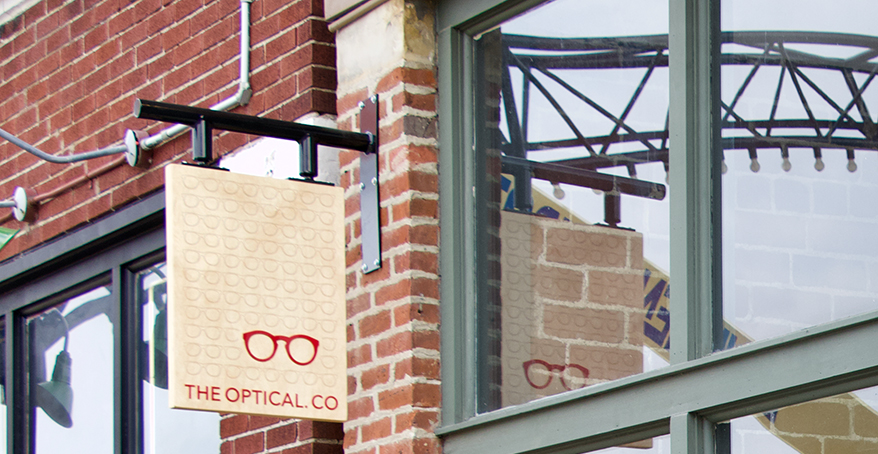 Consistent but Subtle Branding Lets the Eyewear Shine for this Columbus, OH, Start-Up