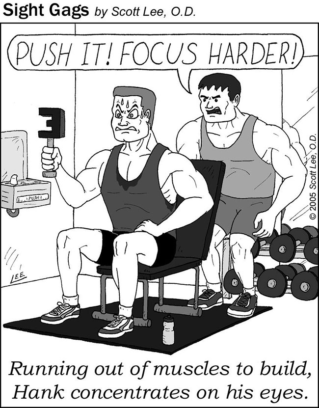 Sight Gags: What Do You Work Out When There Are No Muscles Left To Build? |  