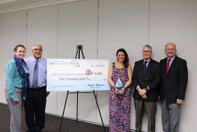 UIW Rosenberg School of Optometry Wins $5,000 Grant