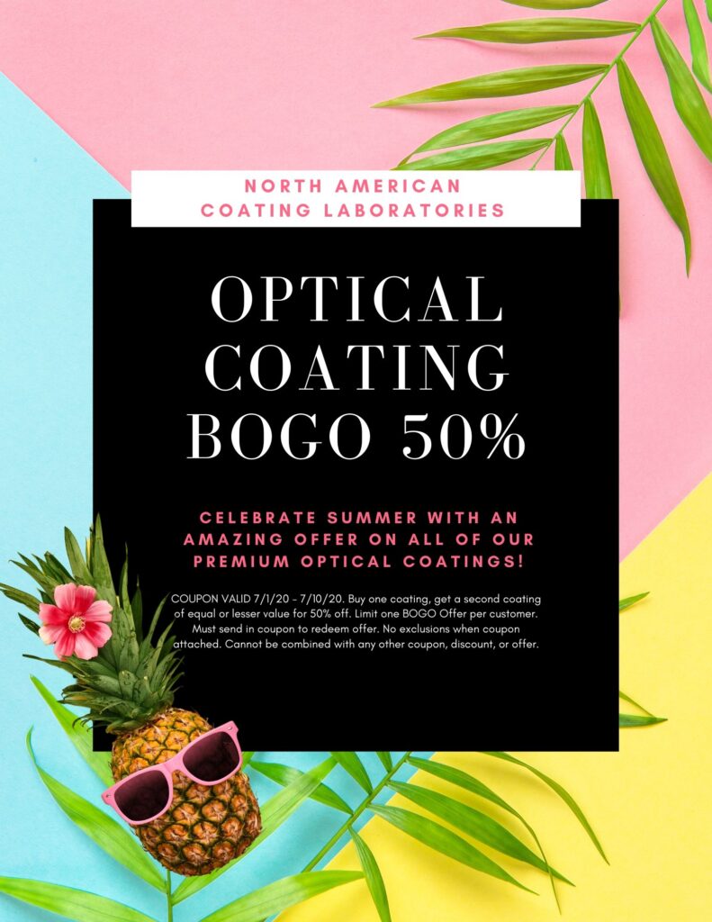Optical Coating BOGO 50%