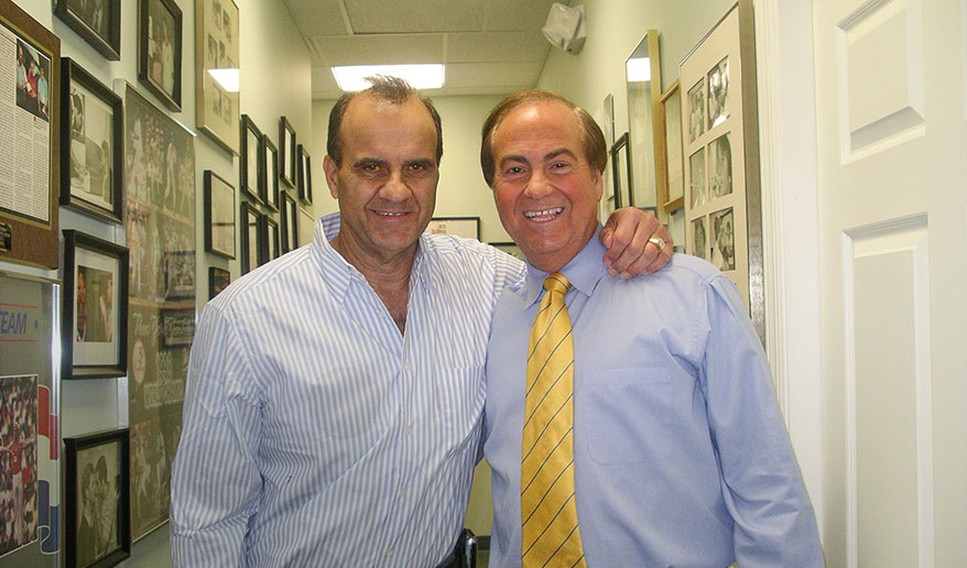 Dr. Don Teig with former New York Yankees manager Joe Torre