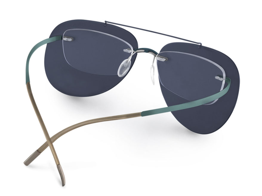 Silhouette clip-in sunglasses