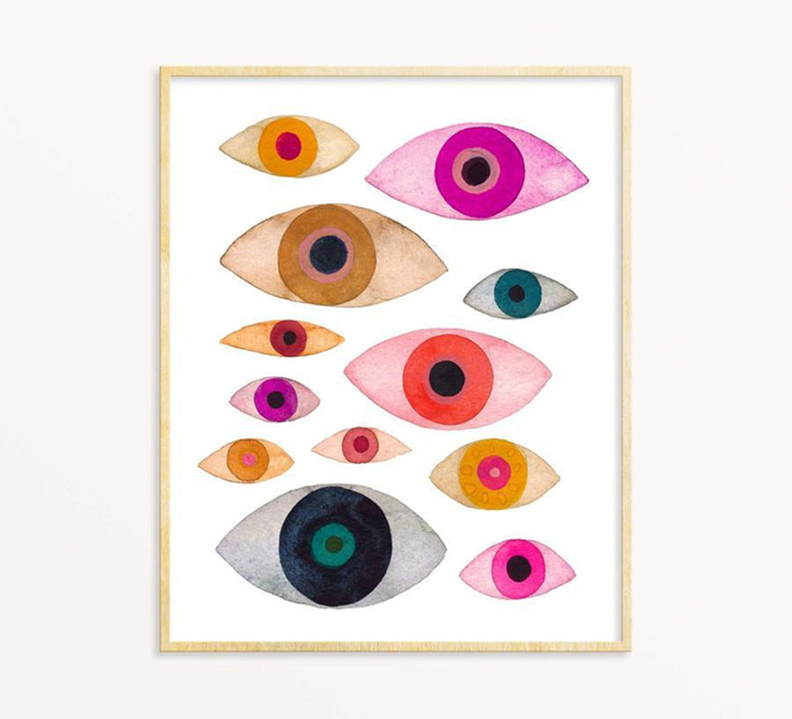 Snoogs & Wilde eye-themed artwork
