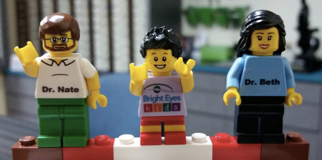 Lego figures let kids get acquainted with the docs at Bright Eyes Kids.
