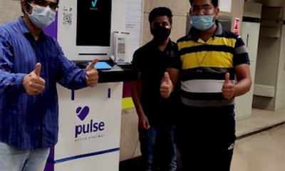 Photo of a Pulse Smart Health Kiosk in Delhi. Photo credit:Pulse Active Stations Network