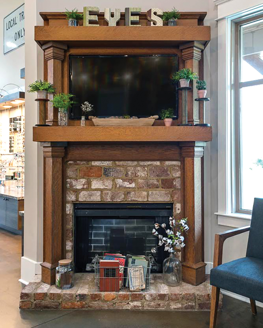 Spring Hill Eyecare fireplace