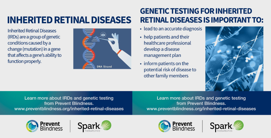 Prevent Blindness Declares May 16-22 as 3rd Annual Inherited Retinal Disease Genetic Testing Week