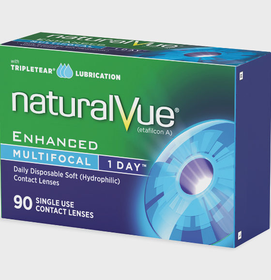 NaturalVue Multifocal 1-day contact lenses