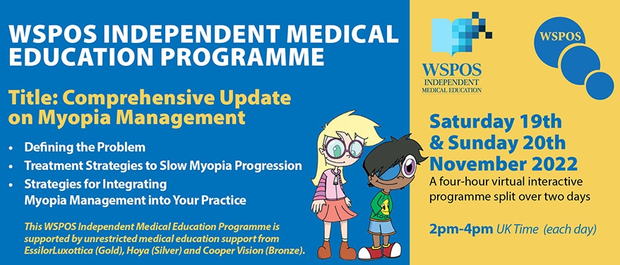EssilorLuxottica Supports New WSPOS Independent Medical Education Program on Myopia Management