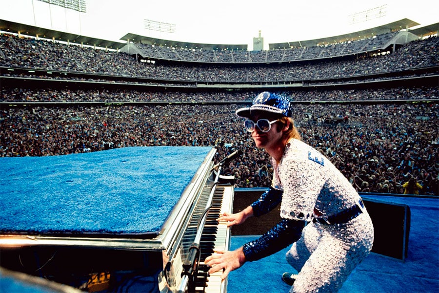 Elton John&#8217;s Iconic Dodger Stadium Frames:  47 Years After Historic Event, He Returns for Final Shows on U.S. Soil