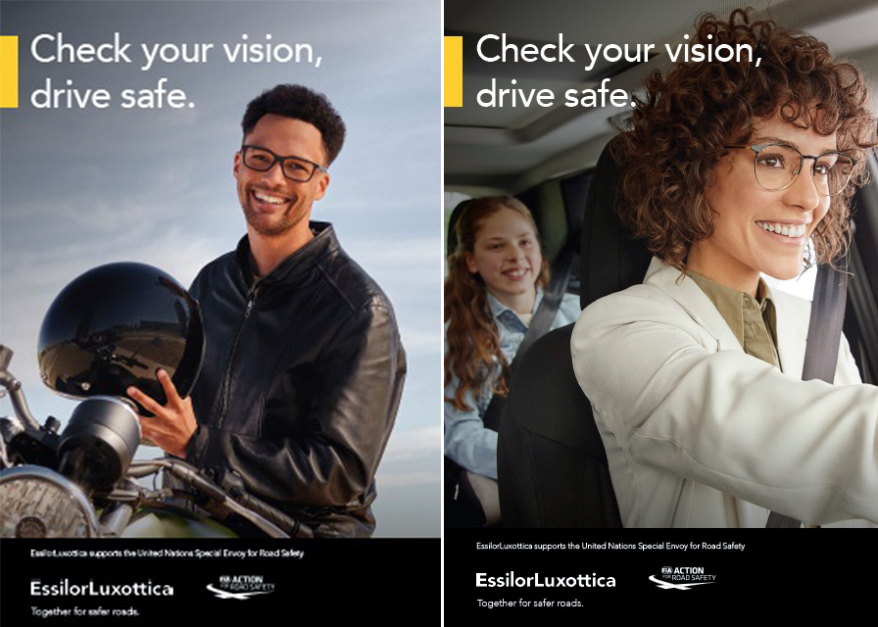 EssilorLuxottica and UN Special Envoy for Road Safety Join Forces in Campaign