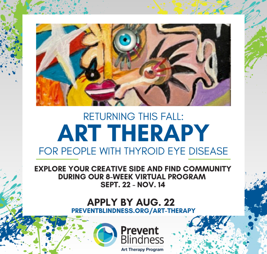Prevent Blindness Art Therapy Program for TED Patients &#038; Care Partners, 2023 Fall Session