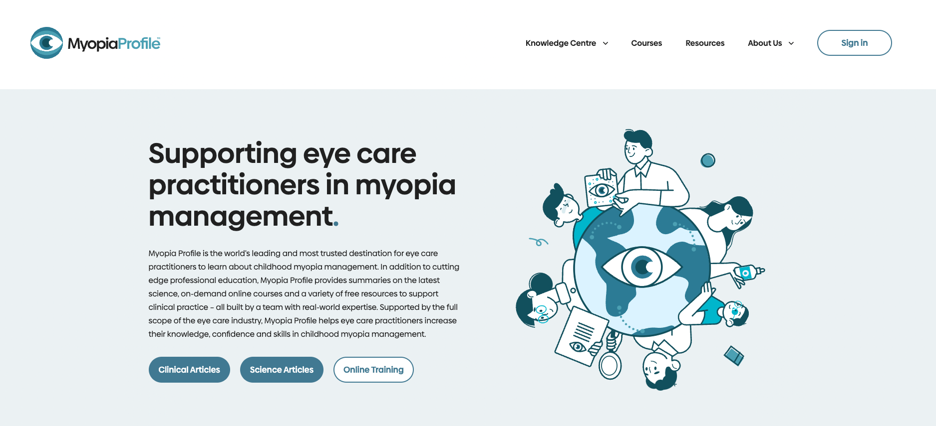 New Myopia Profile Website Offers  Enhanced Educational Resources