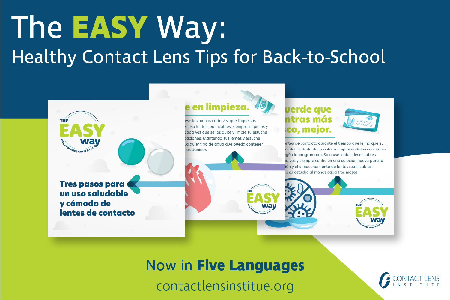 Contact Lens Institute Adds Eeasy Way Translations in Five Languages