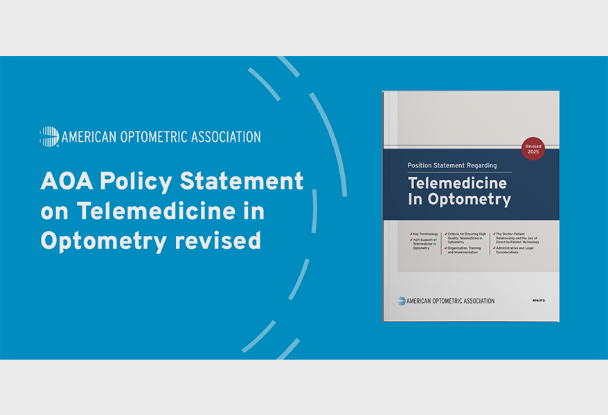 American Optometric Association Releases Revised Policy Statement on Telemedicine in Optometry