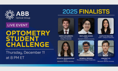 ABB Optical Group Names 2025 Finalists for the 11th Annual Optometry Student Challenge