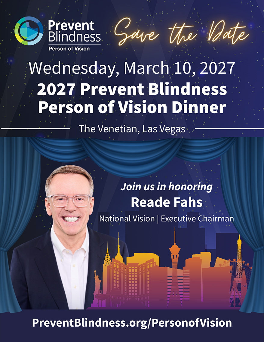 Prevent Blindness Names Reade Fahs, National Vision, as its 2027 Person of Vision Award Recipient